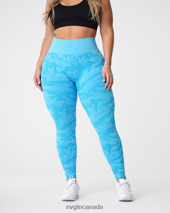 NVGTN Fitness Women Camo Seamless Leggings Caribbean HJXFTJ666