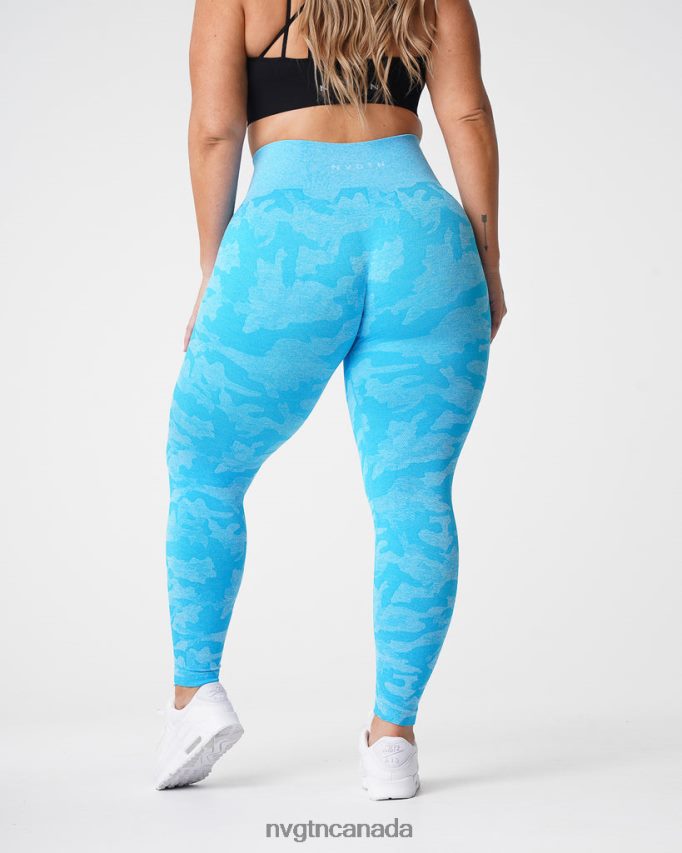 NVGTN Fitness Women Camo Seamless Leggings Caribbean HJXFTJ666