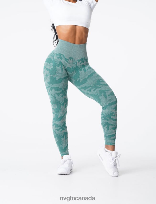 NVGTN Fitness Women Camo Seamless Leggings Forest Green HJXFTJ662