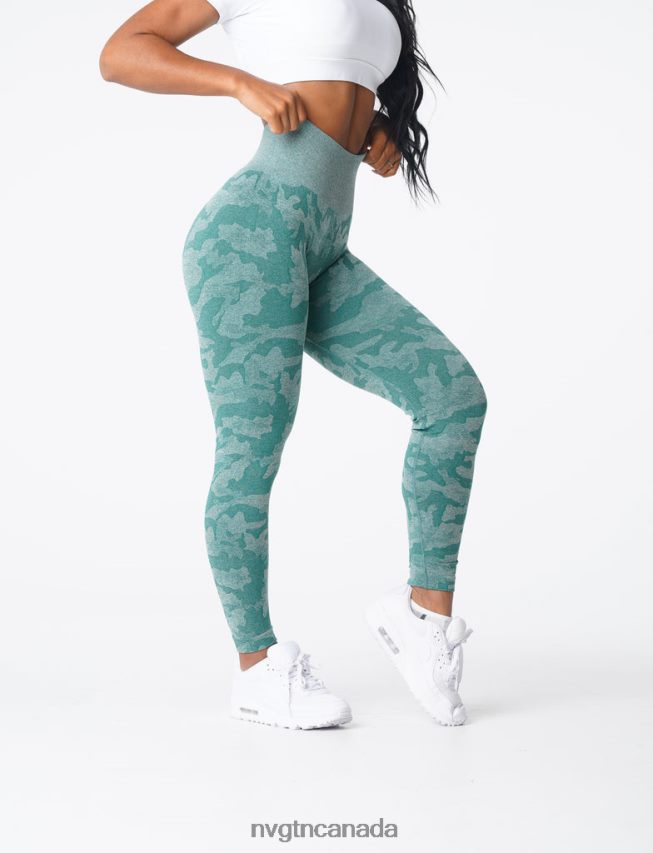 NVGTN Fitness Women Camo Seamless Leggings Forest Green HJXFTJ662