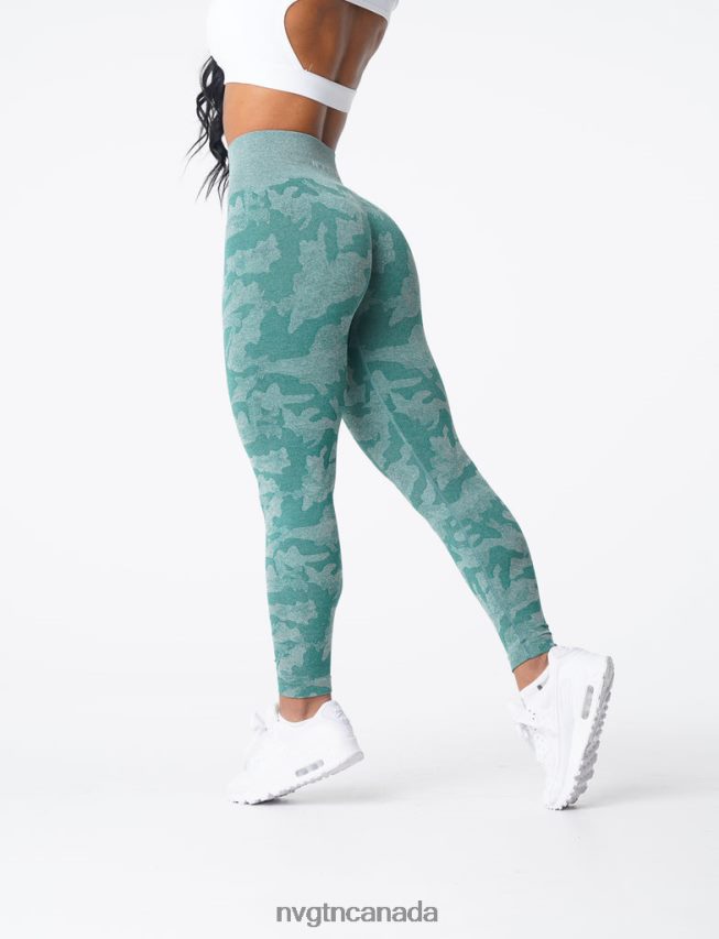 NVGTN Fitness Women Camo Seamless Leggings Forest Green HJXFTJ662