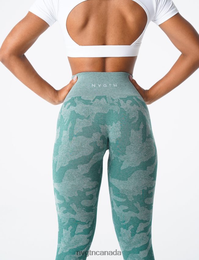 NVGTN Fitness Women Camo Seamless Leggings Forest Green HJXFTJ662
