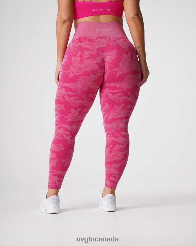 NVGTN Fitness Women Camo Seamless Leggings Fuchsia HJXFTJ673