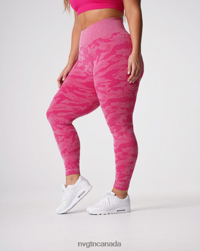 NVGTN Fitness Women Camo Seamless Leggings Fuchsia HJXFTJ673