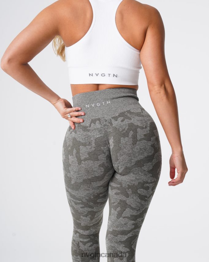 NVGTN Fitness Women Camo Seamless Leggings Khaki Green HJXFTJ675