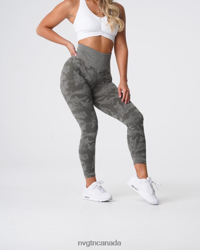 NVGTN Fitness Women Camo Seamless Leggings Khaki Green HJXFTJ675