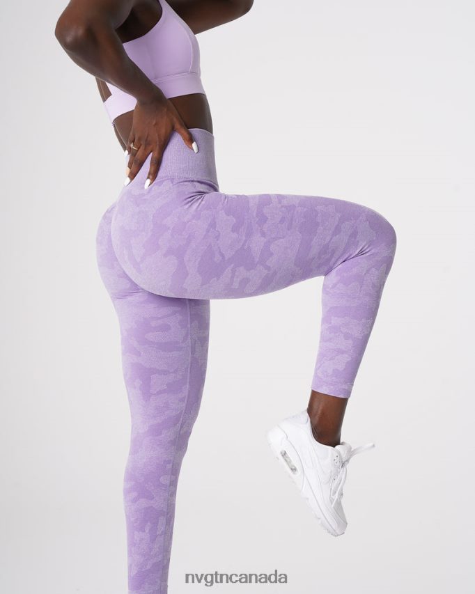NVGTN Fitness Women Camo Seamless Leggings Lilac HJXFTJ671