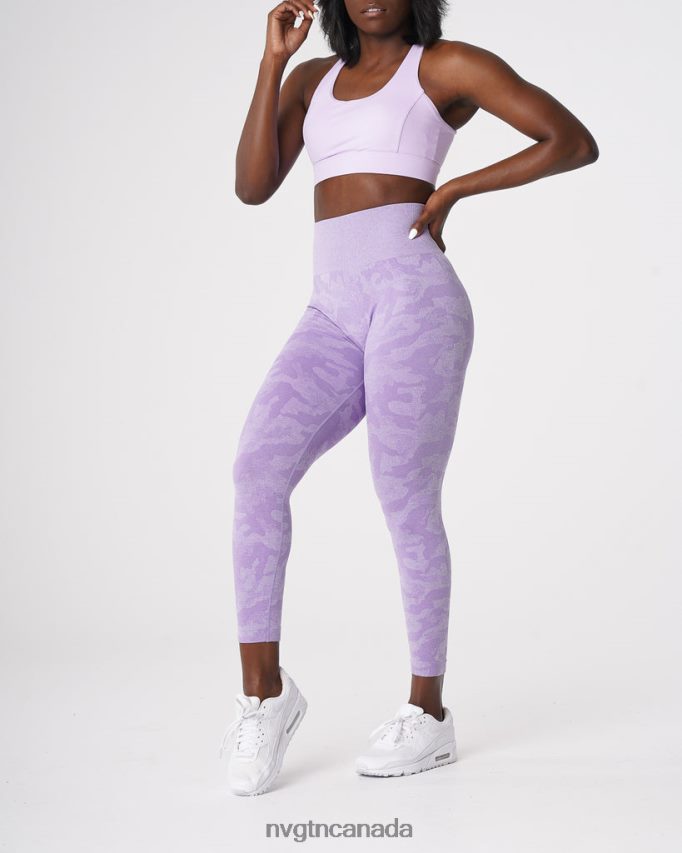 NVGTN Fitness Women Camo Seamless Leggings Lilac HJXFTJ671