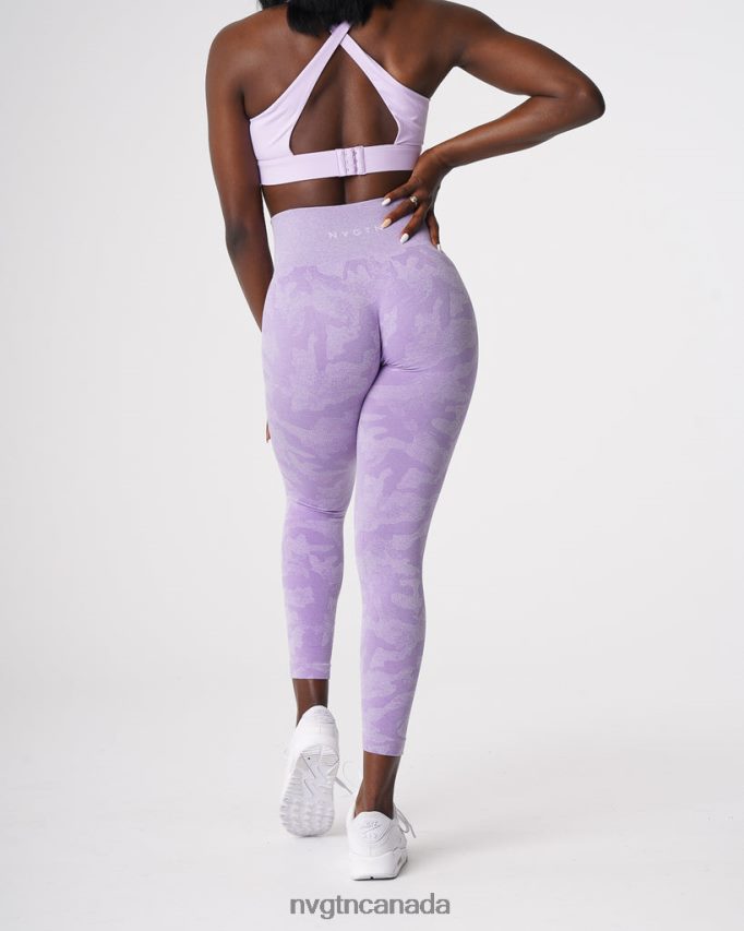 NVGTN Fitness Women Camo Seamless Leggings Lilac HJXFTJ671