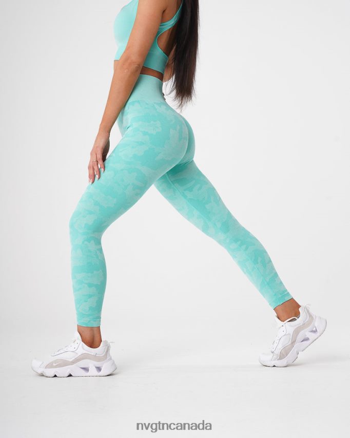 NVGTN Fitness Women Camo Seamless Leggings Mint HJXFTJ668