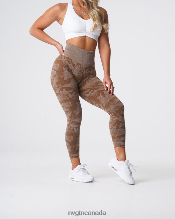 NVGTN Fitness Women Camo Seamless Leggings Mocha HJXFTJ661