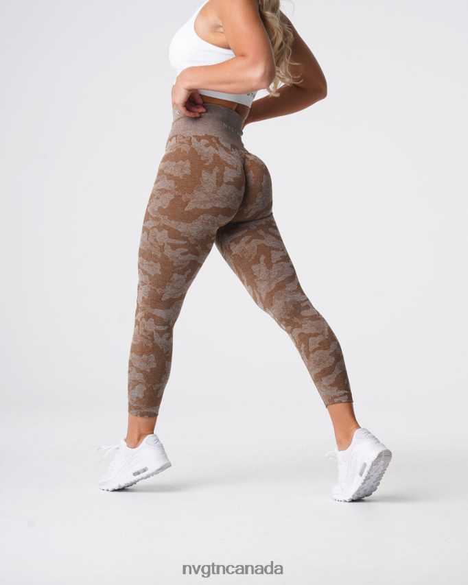 NVGTN Fitness Women Camo Seamless Leggings Mocha HJXFTJ661
