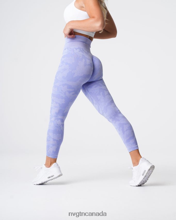 NVGTN Fitness Women Camo Seamless Leggings Periwinkle HJXFTJ660