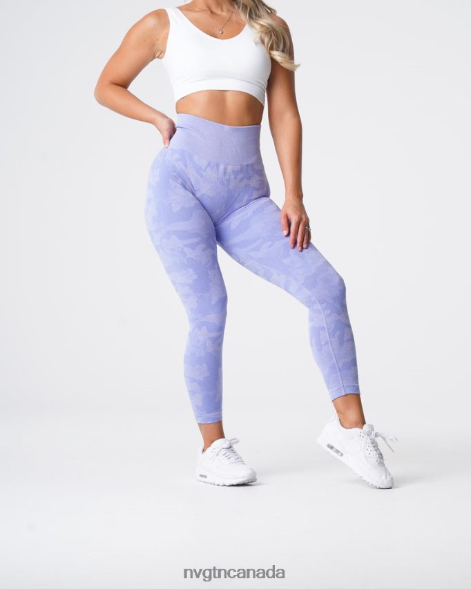 NVGTN Fitness Women Camo Seamless Leggings Periwinkle HJXFTJ660
