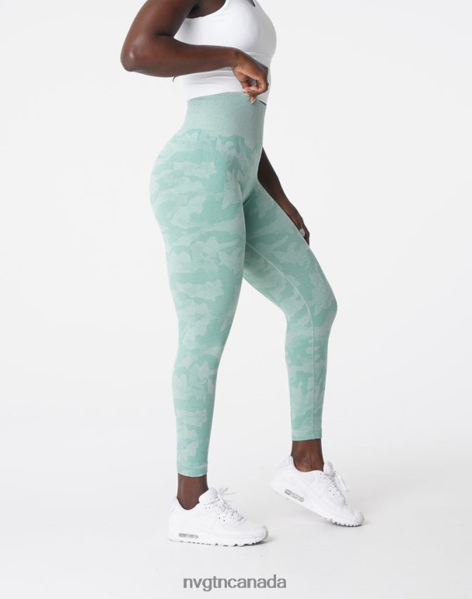 NVGTN Fitness Women Camo Seamless Leggings Sage Green HJXFTJ672