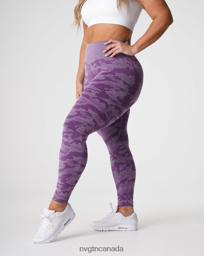 NVGTN Fitness Women Camo Seamless Leggings Violet HJXFTJ658