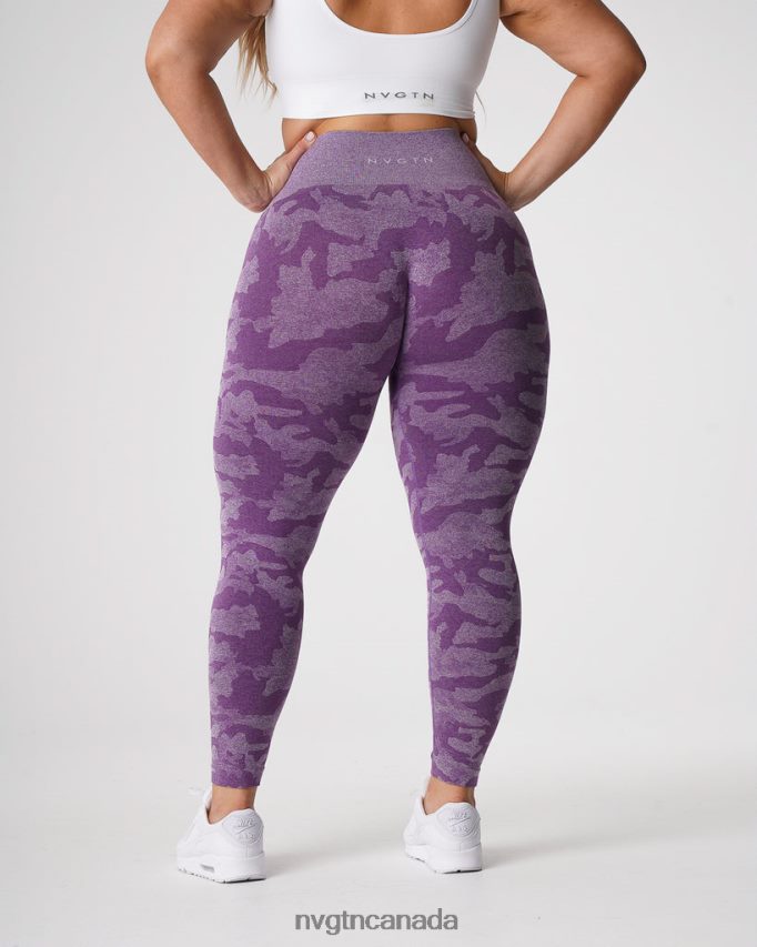 NVGTN Fitness Women Camo Seamless Leggings Violet HJXFTJ658