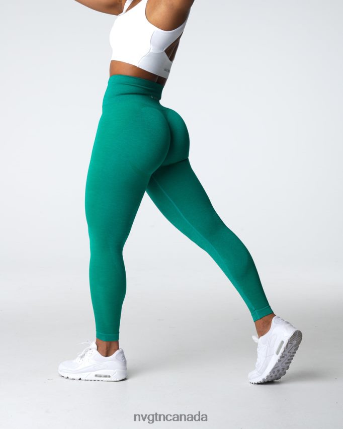 NVGTN Fitness Women Contour 2.0 Seamless Leggings Jade HJXFTJ490