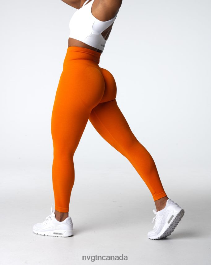 NVGTN Fitness Women Contour 2.0 Seamless Leggings Mandarin HJXFTJ489
