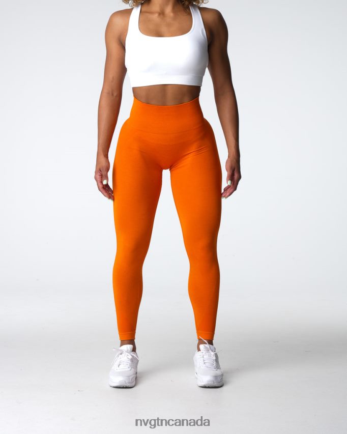 NVGTN Fitness Women Contour 2.0 Seamless Leggings Mandarin HJXFTJ489
