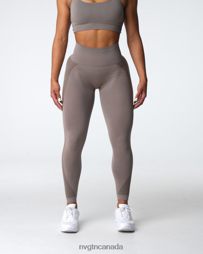 NVGTN Fitness Women Contour 2.0 Seamless Leggings Taupe HJXFTJ491