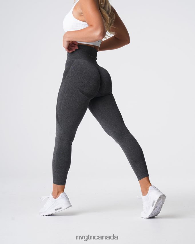 NVGTN Fitness Women Contour Seamless Leggings Black Speckled HJXFTJ507
