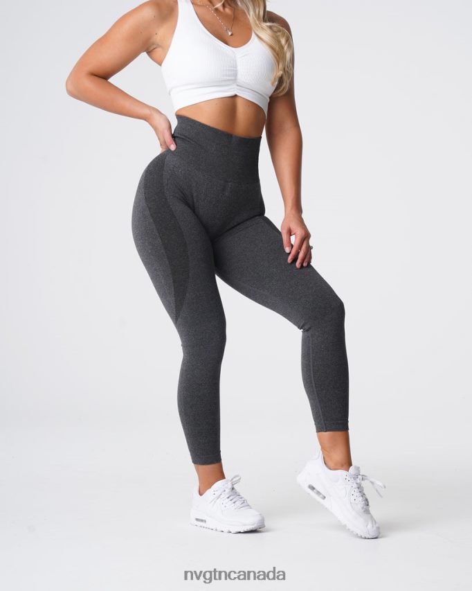 NVGTN Fitness Women Contour Seamless Leggings Black Speckled HJXFTJ507