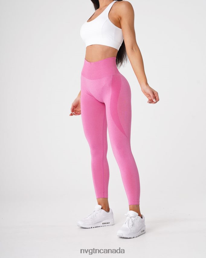 NVGTN Fitness Women Contour Seamless Leggings Bubble Gum Pink HJXFTJ516