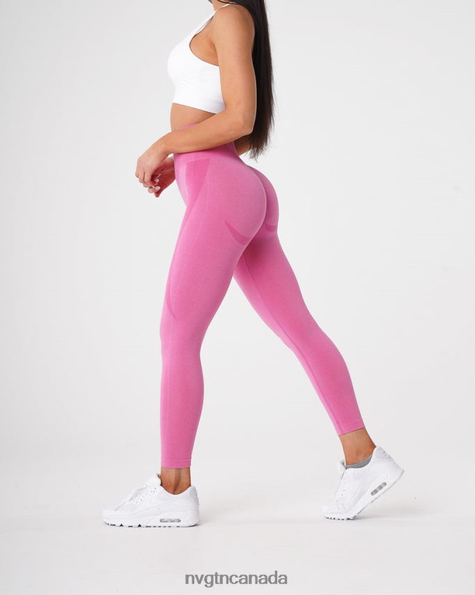 NVGTN Fitness Women Contour Seamless Leggings Bubble Gum Pink HJXFTJ516