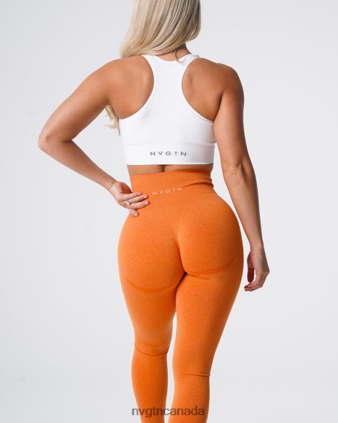 NVGTN Fitness Women Contour Seamless Leggings Burnt Orange HJXFTJ517