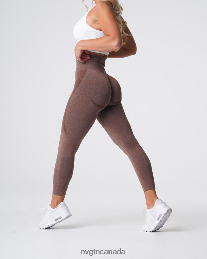 NVGTN Fitness Women Contour Seamless Leggings Cocoa HJXFTJ511