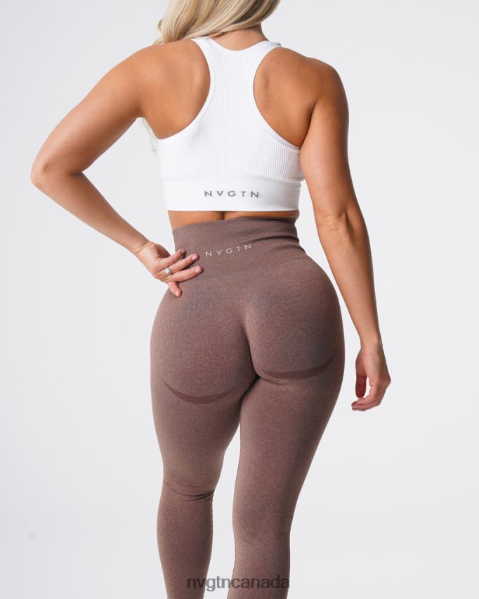 NVGTN Fitness Women Contour Seamless Leggings Cocoa HJXFTJ511