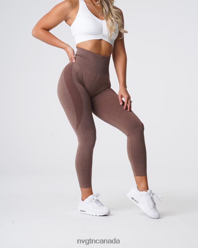 NVGTN Fitness Women Contour Seamless Leggings Cocoa HJXFTJ511
