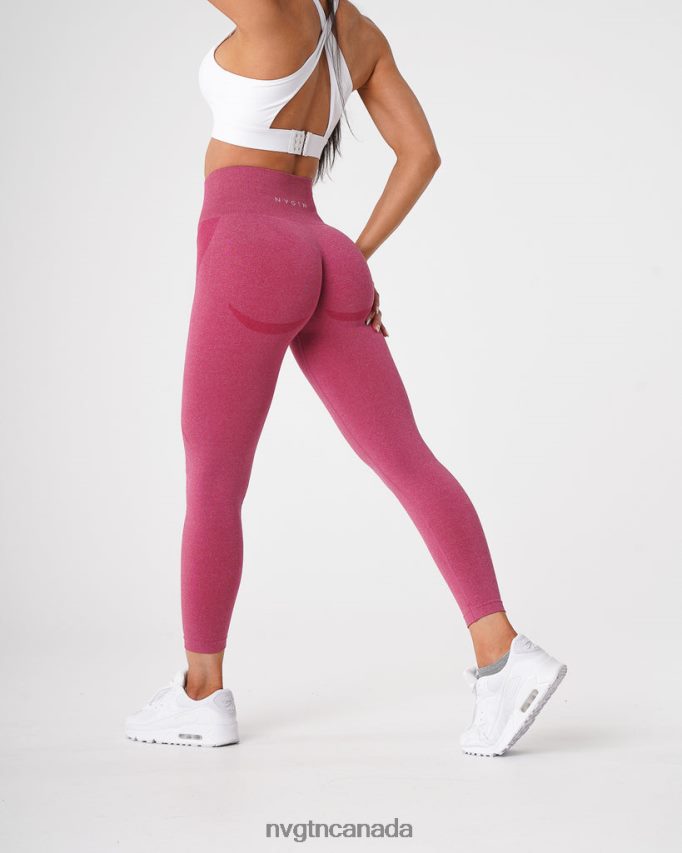 NVGTN Fitness Women Contour Seamless Leggings Crimson HJXFTJ518