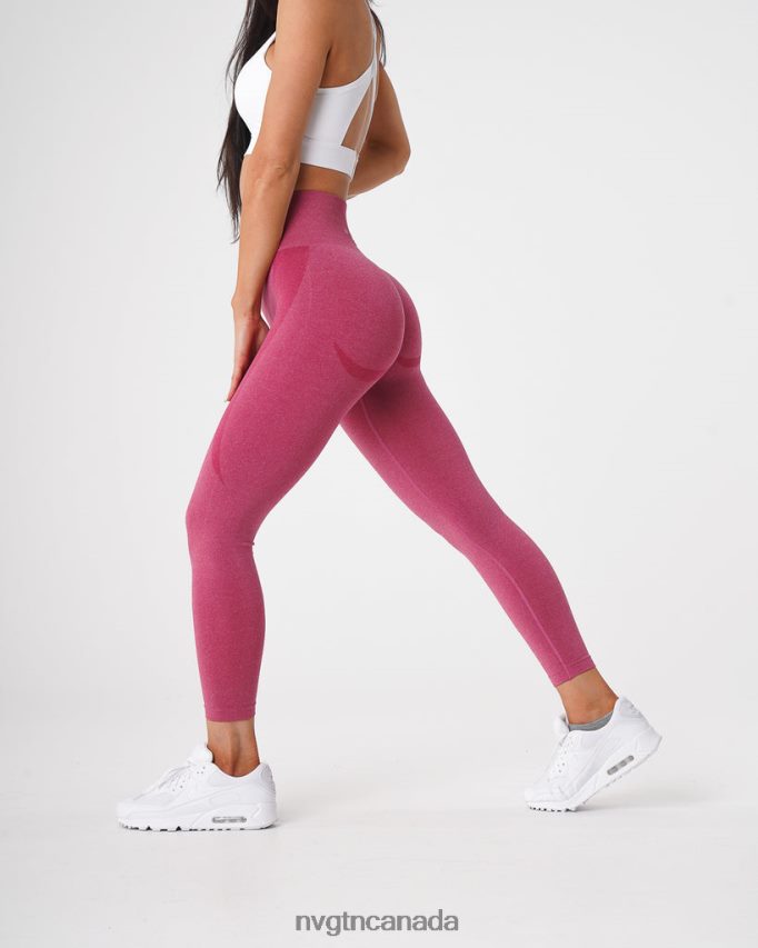 NVGTN Fitness Women Contour Seamless Leggings Crimson HJXFTJ518
