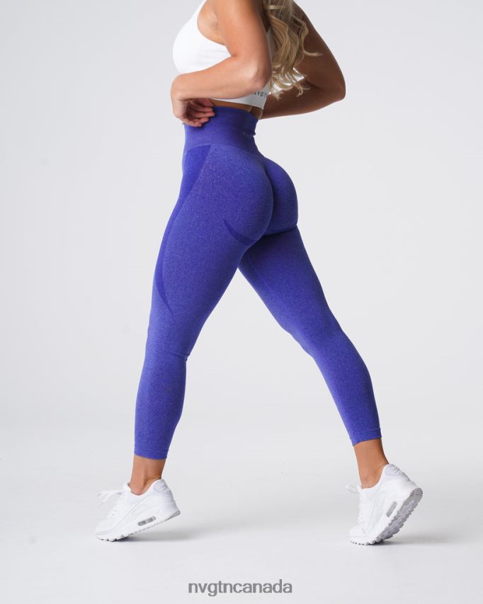 NVGTN Fitness Women Contour Seamless Leggings Electric Blue HJXFTJ528