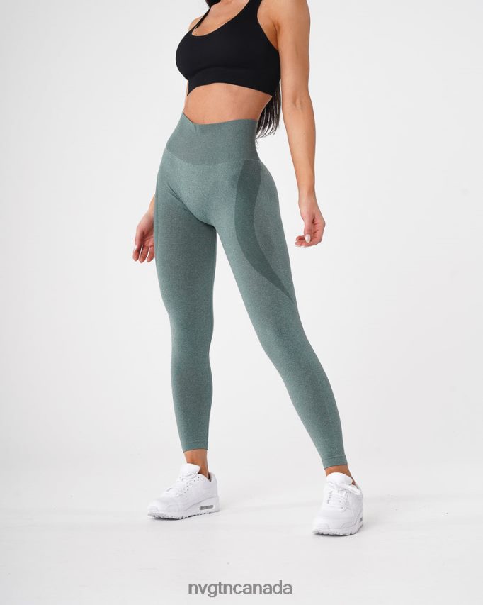 NVGTN Fitness Women Contour Seamless Leggings Forest Green HJXFTJ524