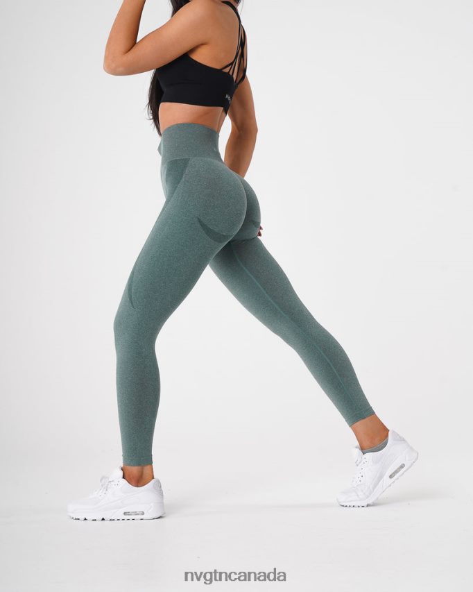NVGTN Fitness Women Contour Seamless Leggings Forest Green HJXFTJ524