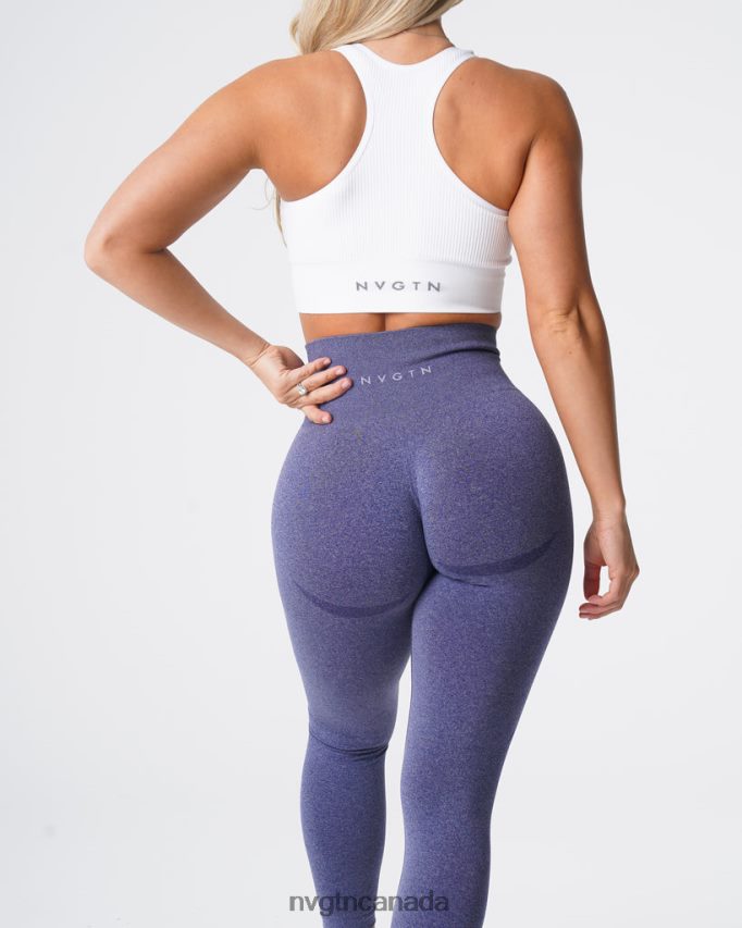 NVGTN Fitness Women Contour Seamless Leggings Indigo HJXFTJ532