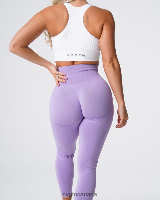NVGTN Fitness Women Contour Seamless Leggings Lilac HJXFTJ535
