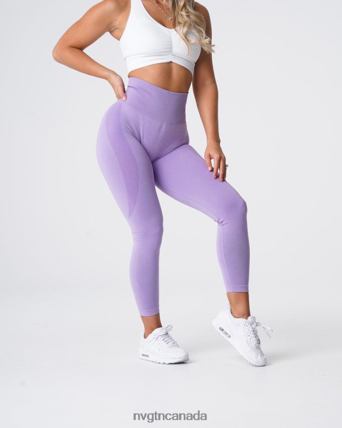 NVGTN Fitness Women Contour Seamless Leggings Lilac HJXFTJ535