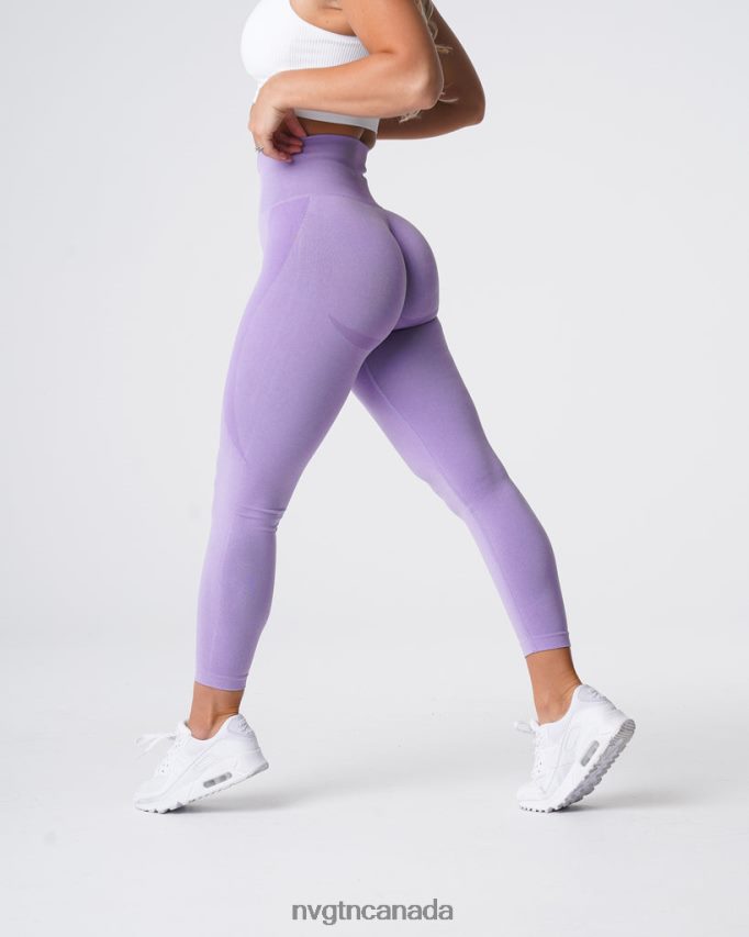 NVGTN Fitness Women Contour Seamless Leggings Lilac HJXFTJ535