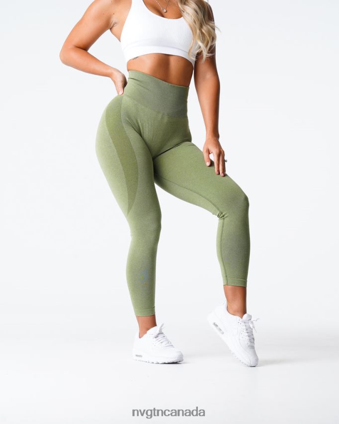 NVGTN Fitness Women Contour Seamless Leggings Meadow HJXFTJ505