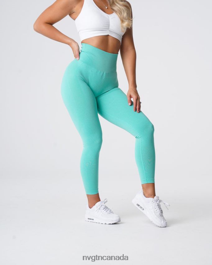 NVGTN Fitness Women Contour Seamless Leggings Mint HJXFTJ531
