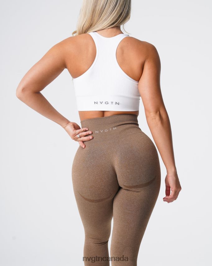 NVGTN Fitness Women Contour Seamless Leggings Mocha HJXFTJ510
