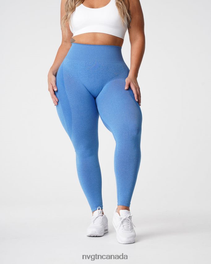 NVGTN Fitness Women Contour Seamless Leggings Ocean Blue HJXFTJ512