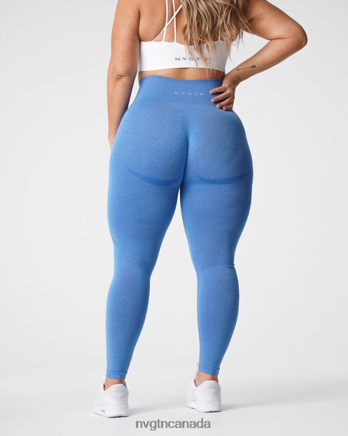 NVGTN Fitness Women Contour Seamless Leggings Ocean Blue HJXFTJ512
