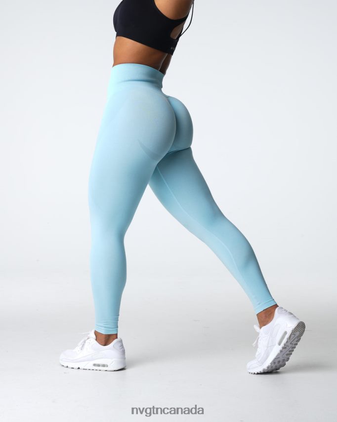 NVGTN Fitness Women Contour Seamless Leggings Pastel Blue HJXFTJ494