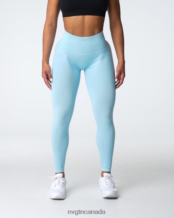 NVGTN Fitness Women Contour Seamless Leggings Pastel Blue HJXFTJ494