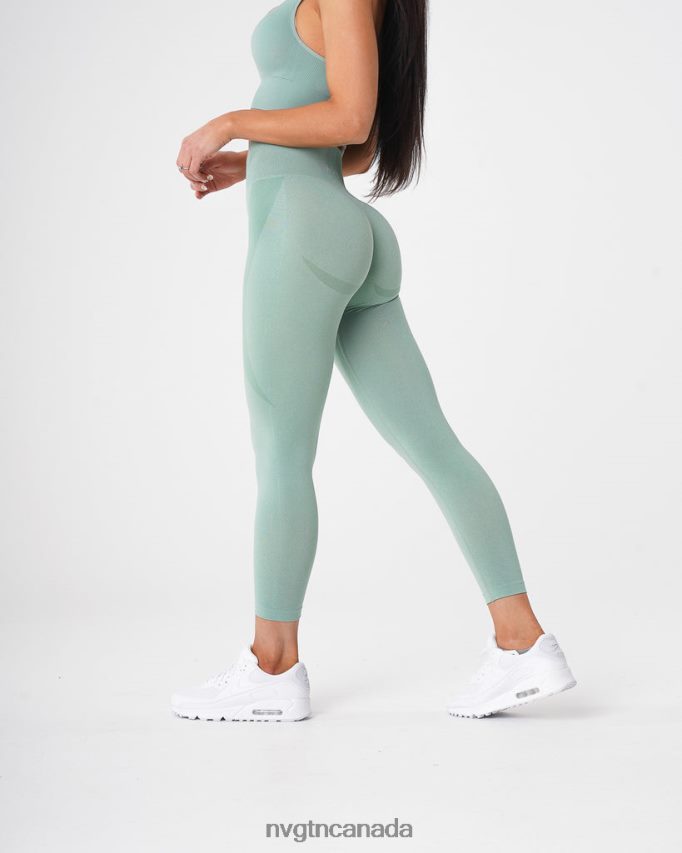 NVGTN Fitness Women Contour Seamless Leggings Sage Green HJXFTJ536